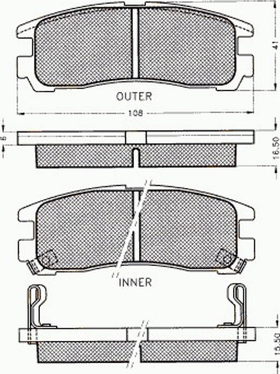 Pex 7219 - Kit pastiglie freno, Freno a disco autozon.pro