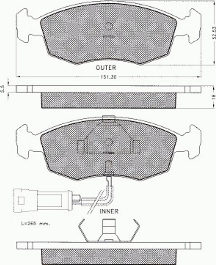 Pex 7215 - Kit pastiglie freno, Freno a disco autozon.pro