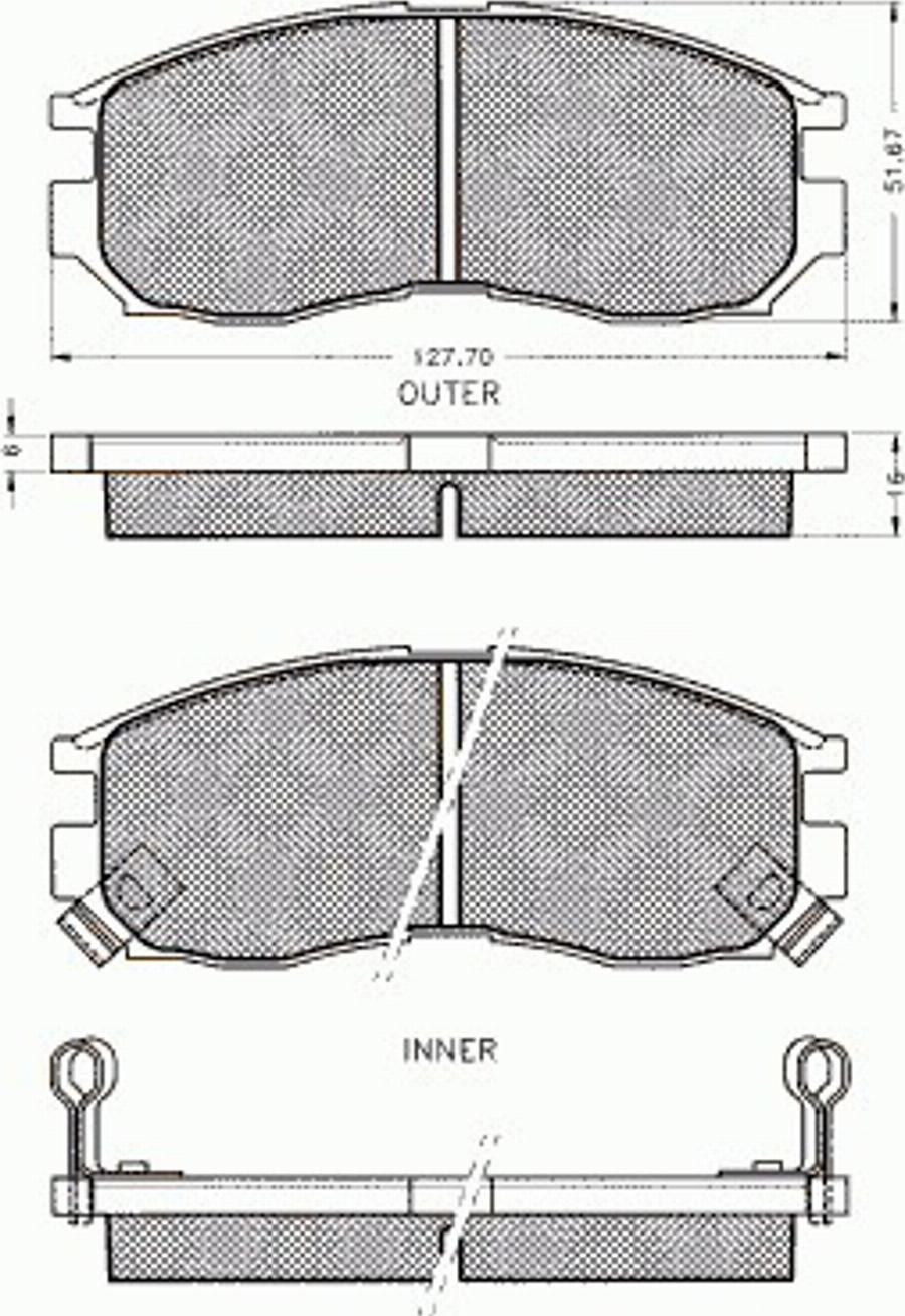 Pex 7218 - Kit pastiglie freno, Freno a disco autozon.pro