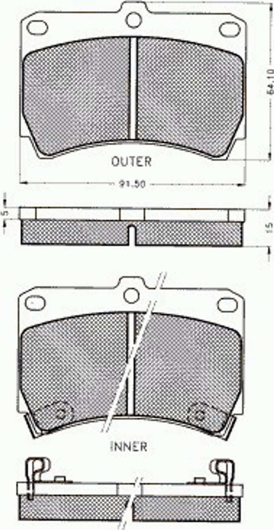 Pex 7213 - Kit pastiglie freno, Freno a disco autozon.pro