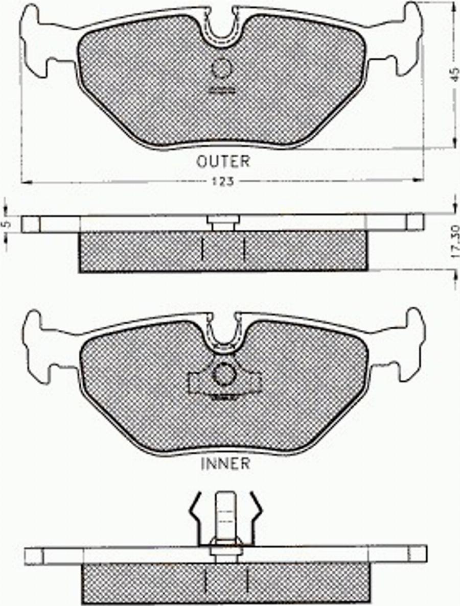 Pex 7212 - Kit pastiglie freno, Freno a disco autozon.pro