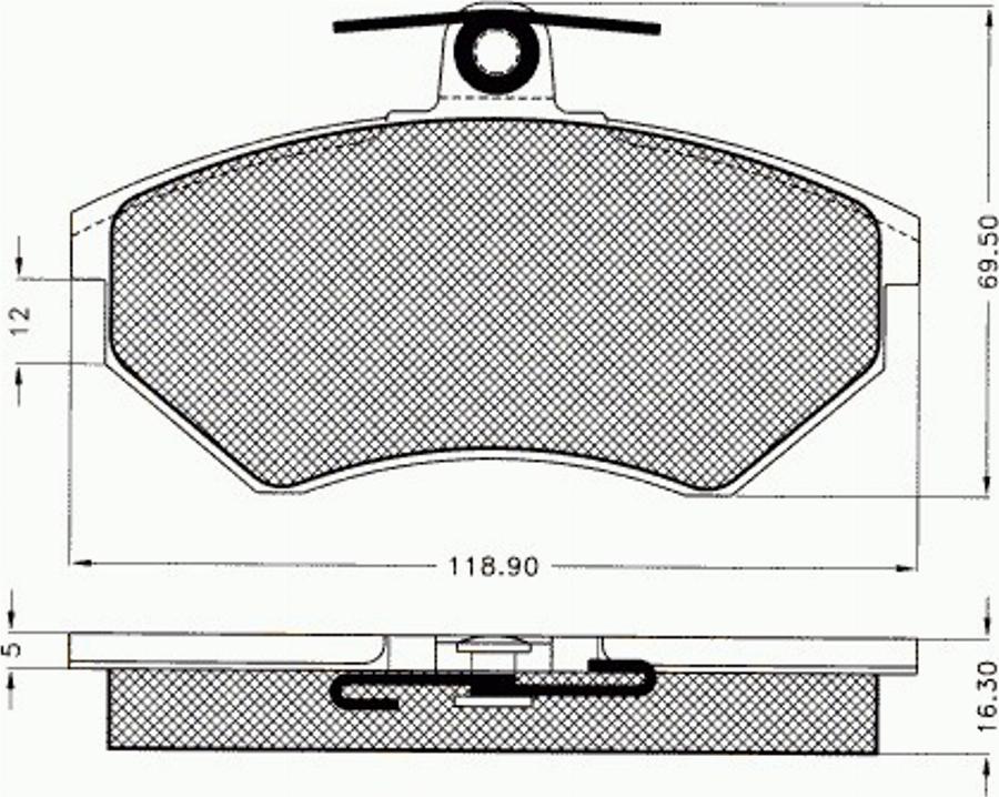 Pex 7239 - Kit pastiglie freno, Freno a disco autozon.pro