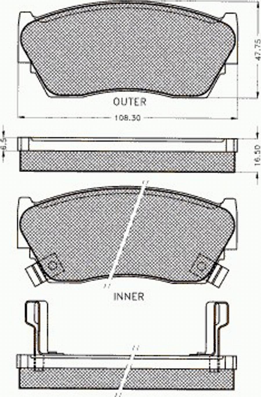 Pex 7230 - Kit pastiglie freno, Freno a disco autozon.pro