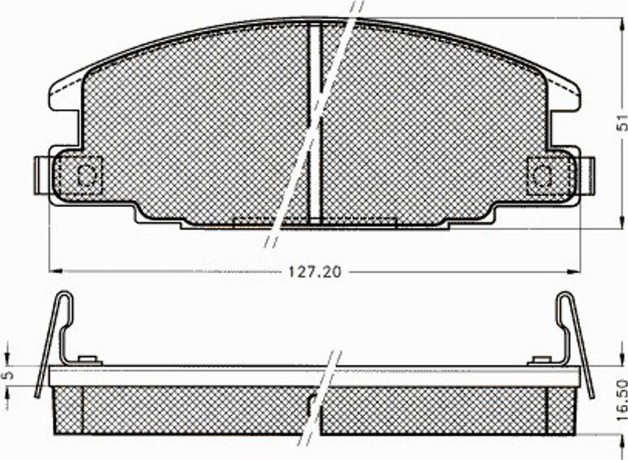 Pex 7233S - Kit pastiglie freno, Freno a disco autozon.pro