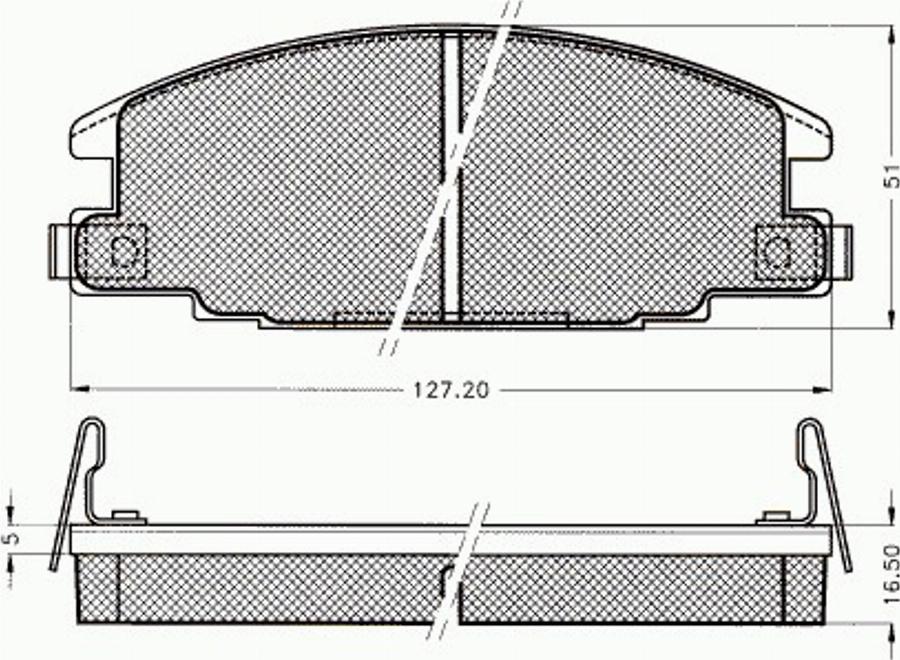 Pex 7233 - Kit pastiglie freno, Freno a disco autozon.pro