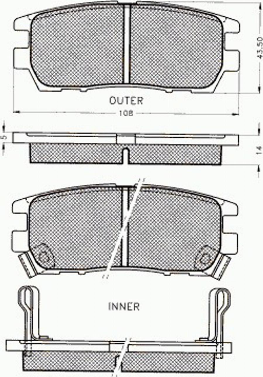 Pex 7226 - Kit pastiglie freno, Freno a disco autozon.pro