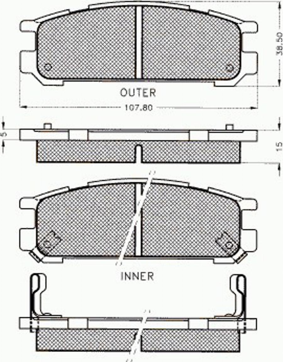 Pex 7221 - Kit pastiglie freno, Freno a disco autozon.pro