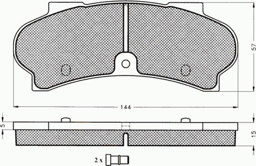 Pex 7276 - Kit pastiglie freno, Freno a disco autozon.pro