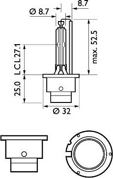 PHILIPS 85122XV2S1 - Lampadina, Faro di profondità autozon.pro