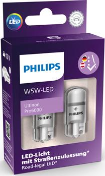 PHILIPS 11961HU60X2 - Lampadina, Luce abitacolo autozon.pro