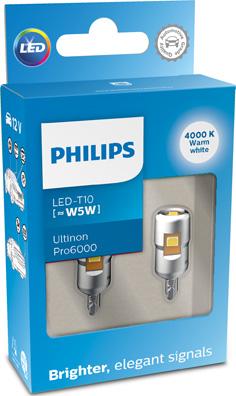 PHILIPS 11961WU60X2 - Lampadina, Luce abitacolo autozon.pro