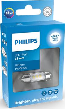 PHILIPS 11854WU60X1 - Lampadina, Luce abitacolo autozon.pro