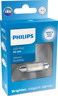 PHILIPS 11866WU60X1 - Lampadina, Luce abitacolo autozon.pro