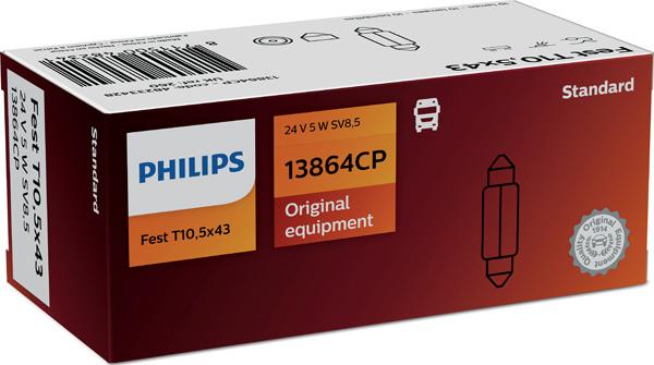 PHILIPS 13864CP - Lampadina, Luce targa autozon.pro