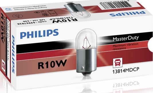 PHILIPS 13814MDCP - Lampadina, Luce targa autozon.pro