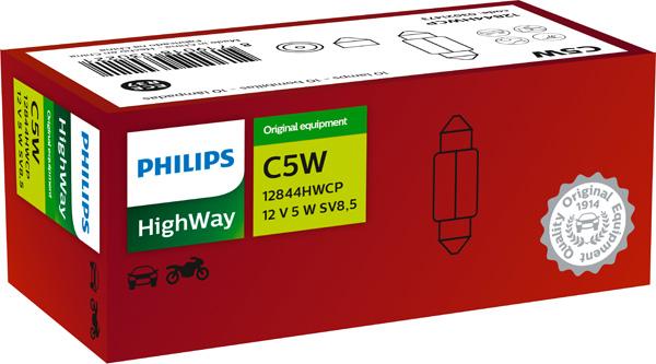 PHILIPS 12844HWCP - Lampadina, Luce targa autozon.pro