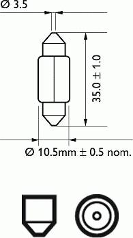 PHILIPS 12844 - Lampadina, Luce accesso autozon.pro