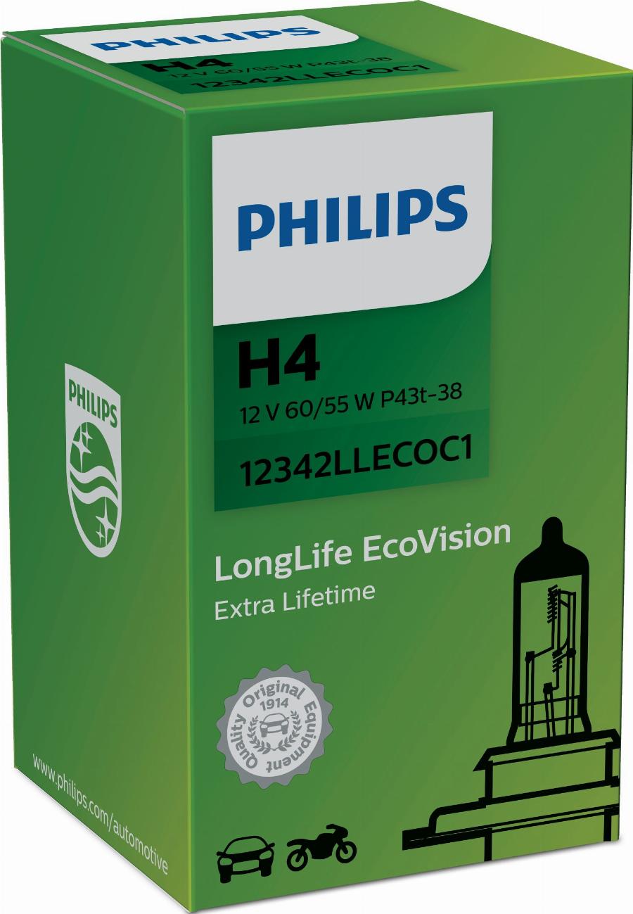 PHILIPS 12342LLECO - Lampadina, Fendinebbia autozon.pro