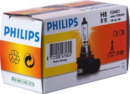 PHILIPS 12360 - Lampadina, Luce guida diurna autozon.pro