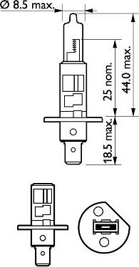 PHILIPS 12258HWC1 - Lampadina, Faro di profondità autozon.pro