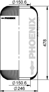 Phoenix 1 E 25 B - Soffietto, Sospensione pneumatica autozon.pro