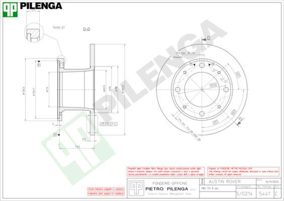 Pilenga 5441 - Discofreno autozon.pro