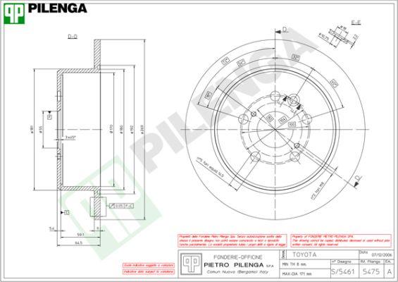 Pilenga 5475 - Discofreno autozon.pro