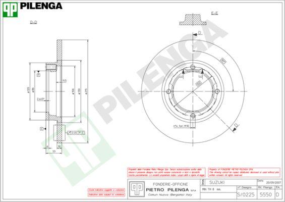 Pilenga 5550 - Discofreno autozon.pro