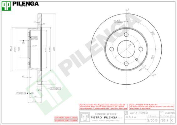 Pilenga 5019 - Discofreno autozon.pro