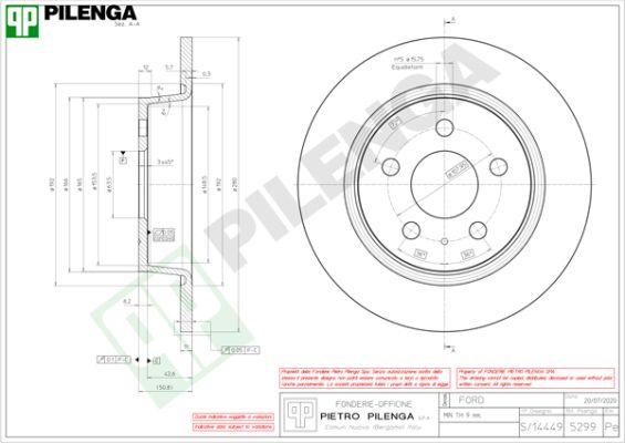 Pilenga 5299 - Discofreno autozon.pro