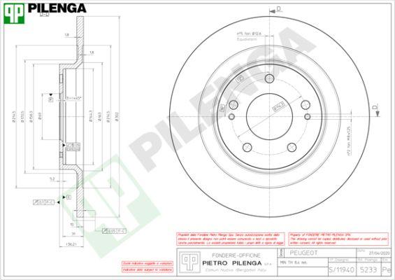 Pilenga 5233 - Discofreno autozon.pro