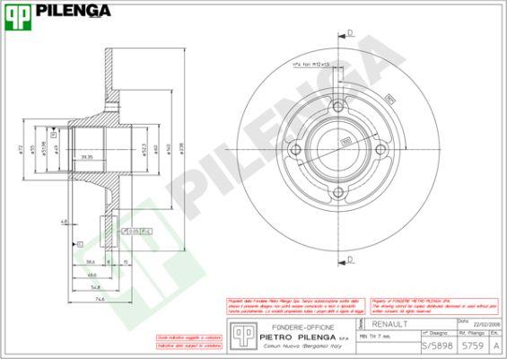 Pilenga 5759 - Discofreno autozon.pro