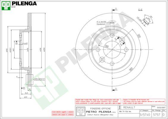 Pilenga 5757 - Discofreno autozon.pro