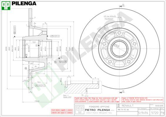 Pilenga 5720 - Discofreno autozon.pro