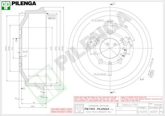 Pilenga 6009 - Tamburo freno autozon.pro