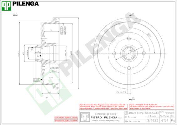 Pilenga 6151 - Tamburo freno autozon.pro