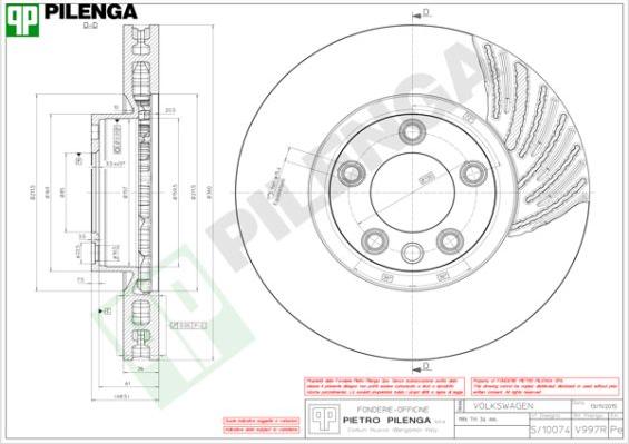 Pilenga V997R - Discofreno autozon.pro