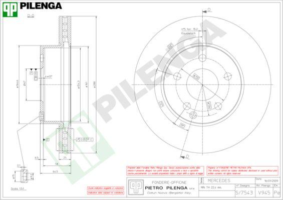 Pilenga V945 - Discofreno autozon.pro