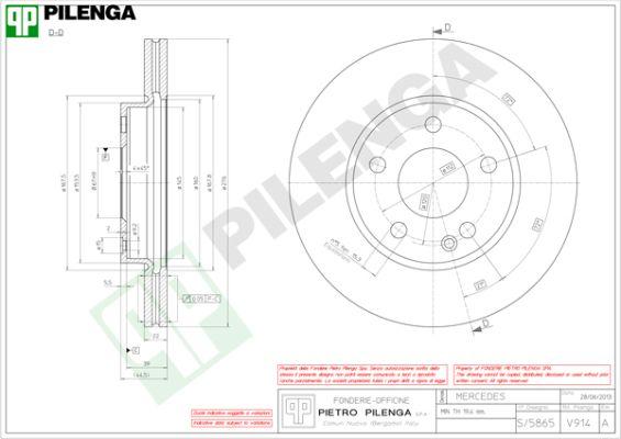 Pilenga V914 - Discofreno autozon.pro