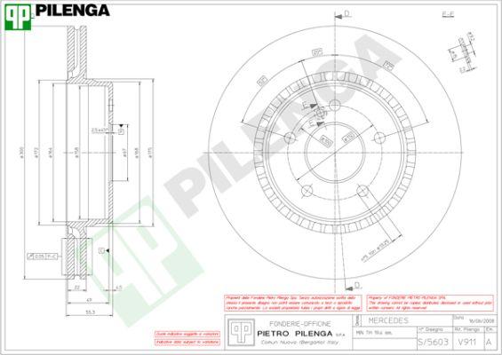 Pilenga V911 - Discofreno autozon.pro