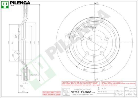 Pilenga V980 - Discofreno autozon.pro