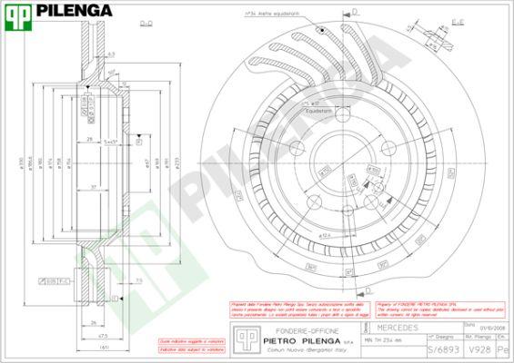 Pilenga V928 - Discofreno autozon.pro