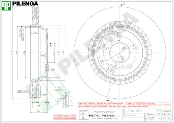 Pilenga V927 - Discofreno autozon.pro