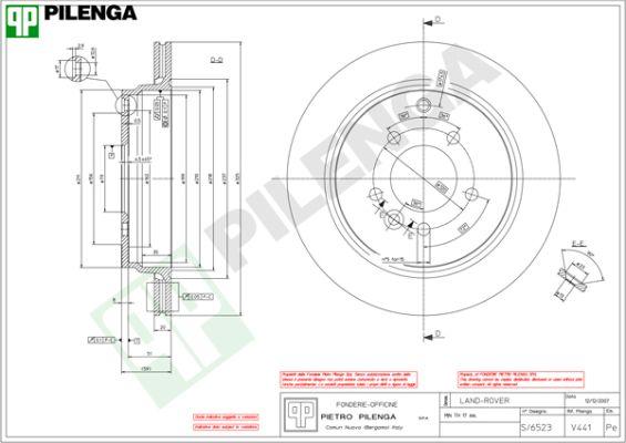 Pilenga V441 - Discofreno autozon.pro