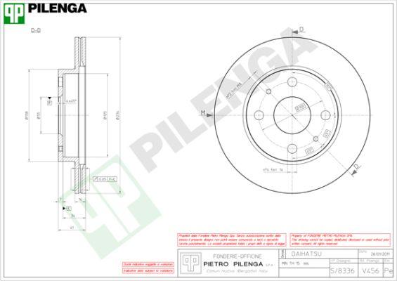 Pilenga V456 - Discofreno autozon.pro