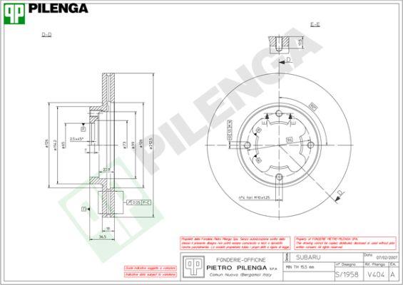 Pilenga V404 - Discofreno autozon.pro