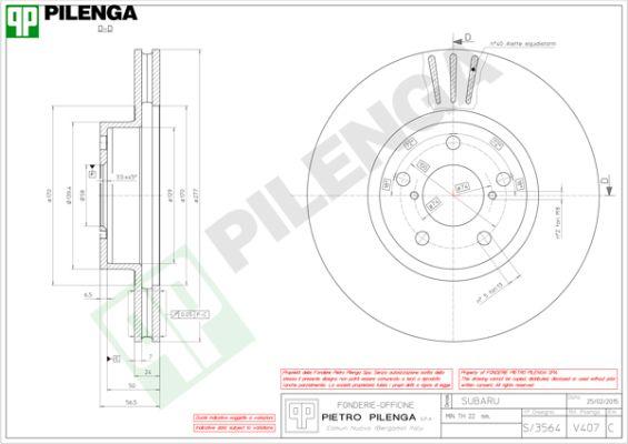 Pilenga V407 - Discofreno autozon.pro