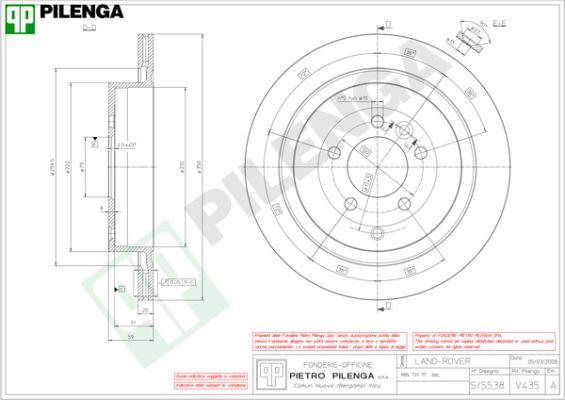 Pilenga V435 - Discofreno autozon.pro