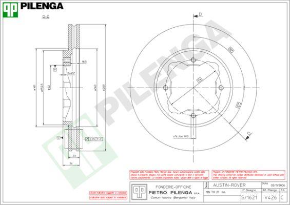 Pilenga V426 - Discofreno autozon.pro