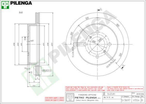 Pilenga V554 - Discofreno autozon.pro